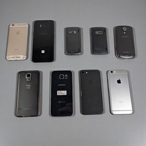 Apple iPhone Samsung Galaxy Phones Lot of 9 – Parts/Repair – Mixed Models